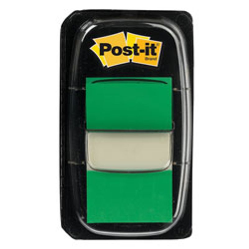 Закладки пластикові 43, 2х25, 4мм 1кол. зелені, 50ар