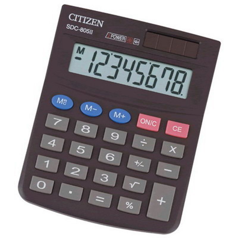 Калькулятор бухг. 8-разр. 102х131х18, 5