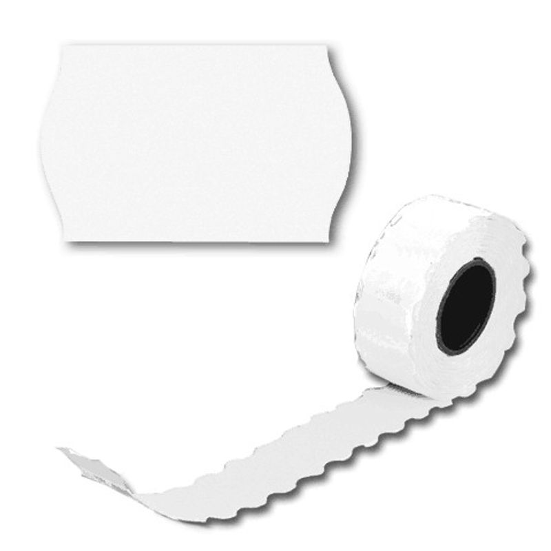 Етикетка 12*22 біл фігурний (A)