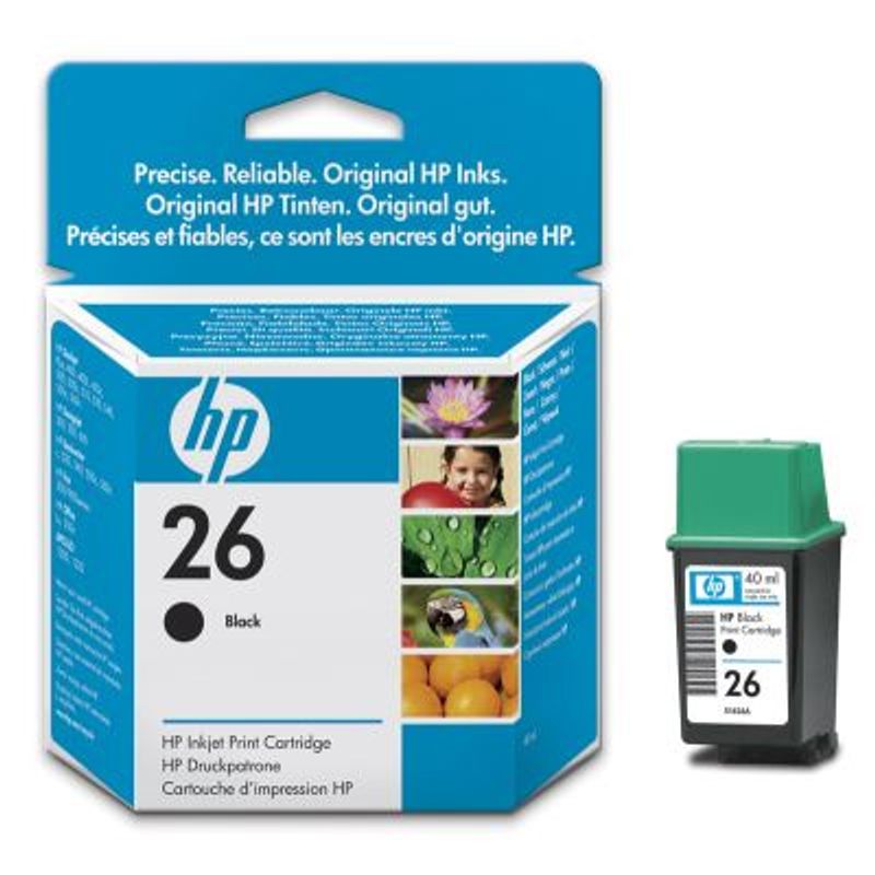 Картридж HP DJ 5** Black №26 ориг