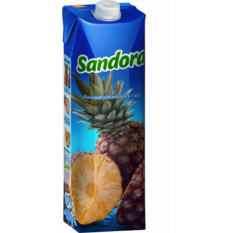 Нектар ананасовый Сандора, 1л