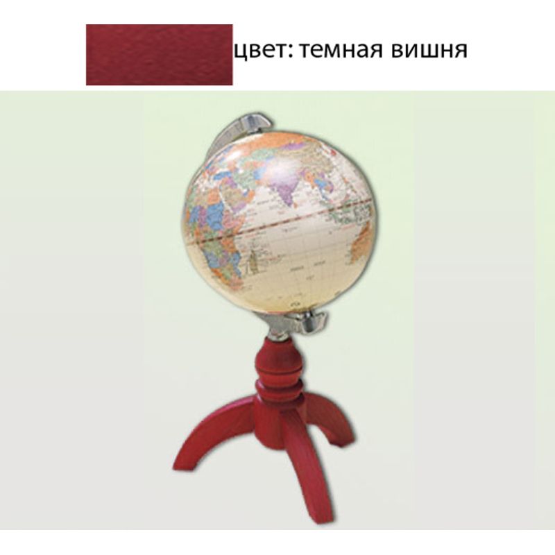 Глобус (12. 5см) на дерев'яній підставці - 