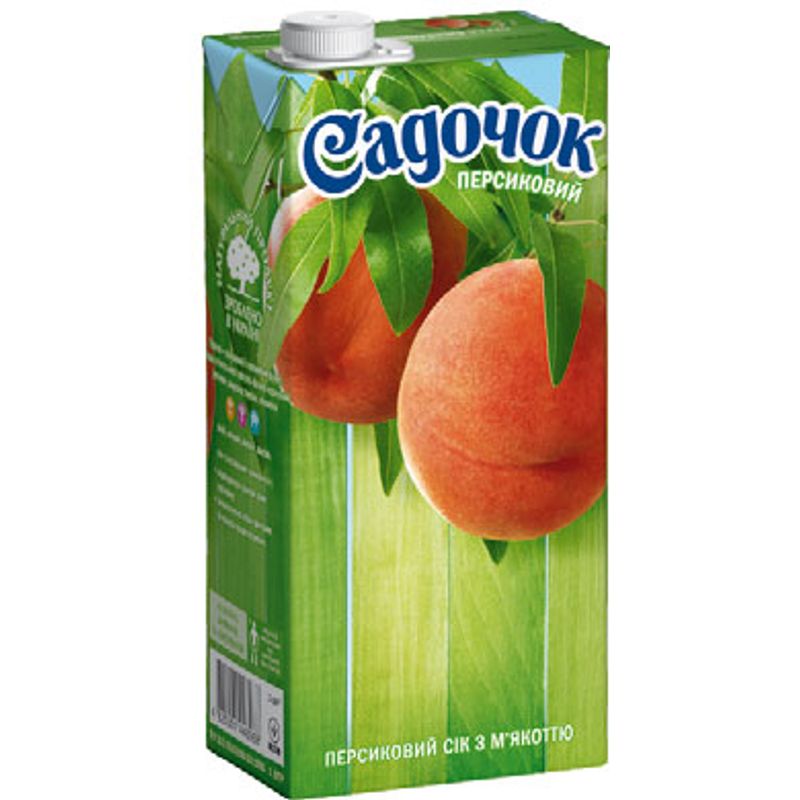 Сок персиковый с мякотью, Садочок 1л