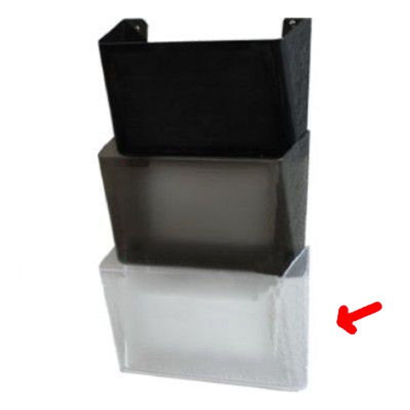 Лоток настінний, прозорий