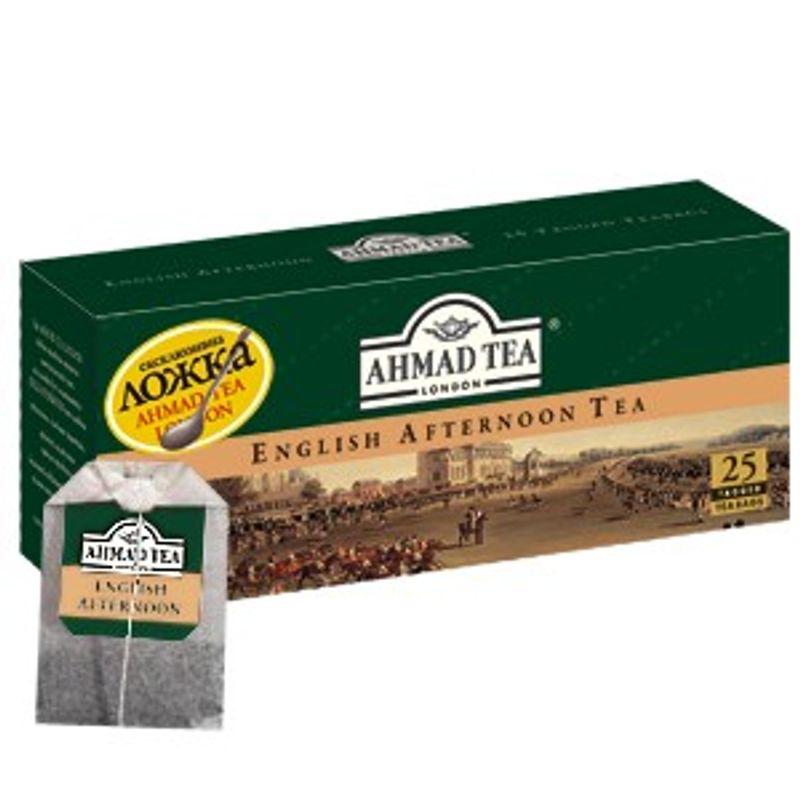 Чай Ахмад черный Английский к полднику (пакет на нитке), 25*2г