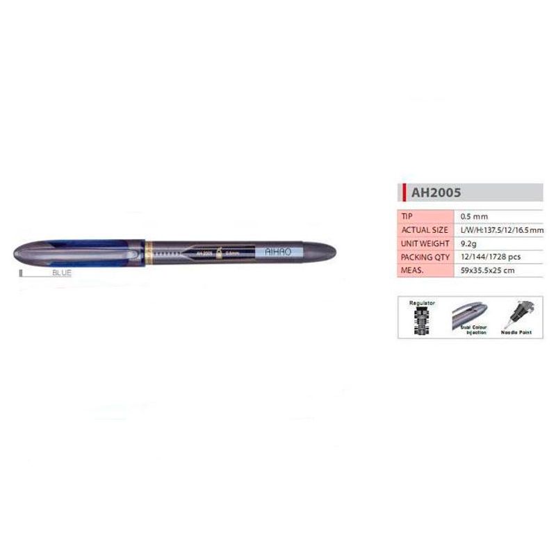 Капиллярная ручка Роллер AH-2005, синяя