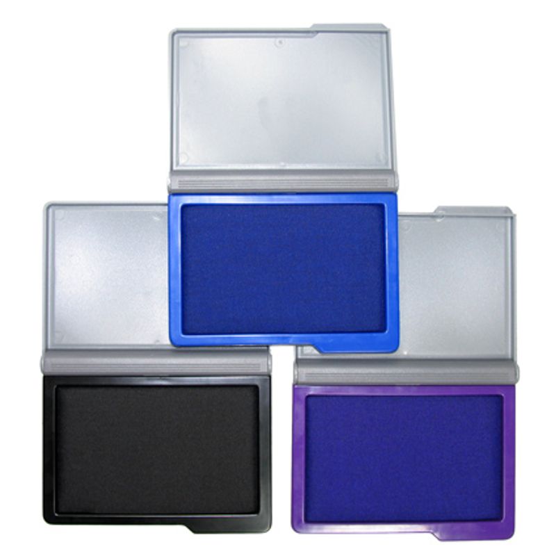 Подушка штемпельная 110х70мм фиолетовая, пластик