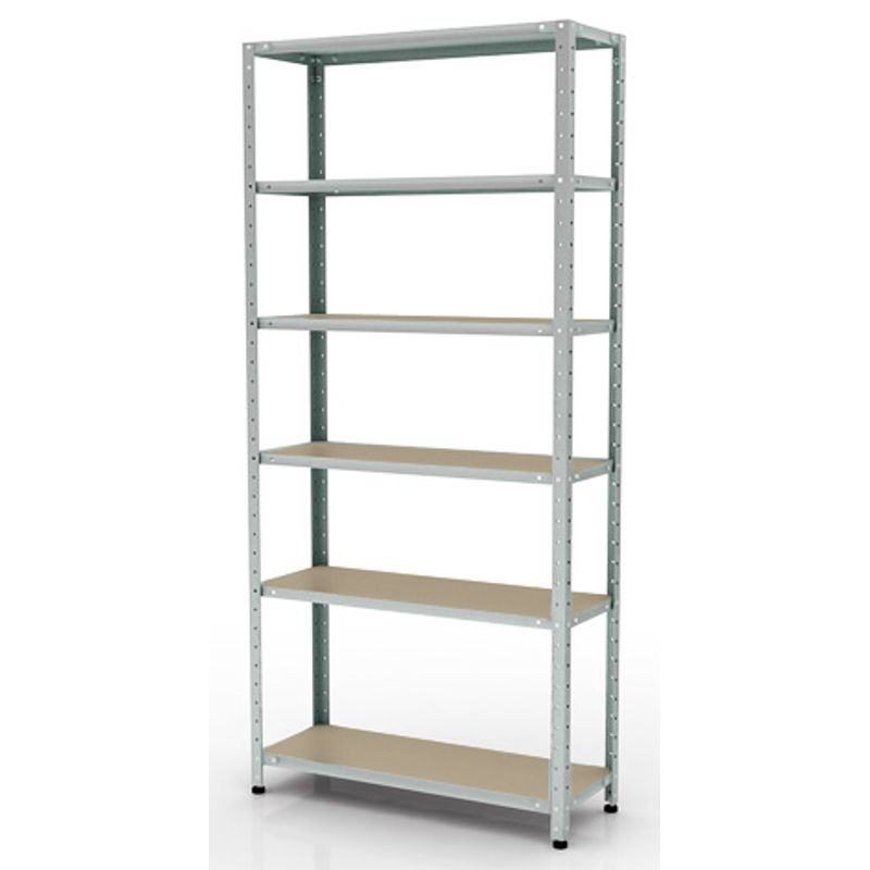Стелаж з 6 полками ДСП (оцинковка)