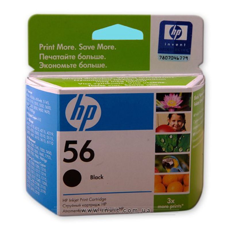 Картридж HP DJ 5550/PS 7*50 Black №56