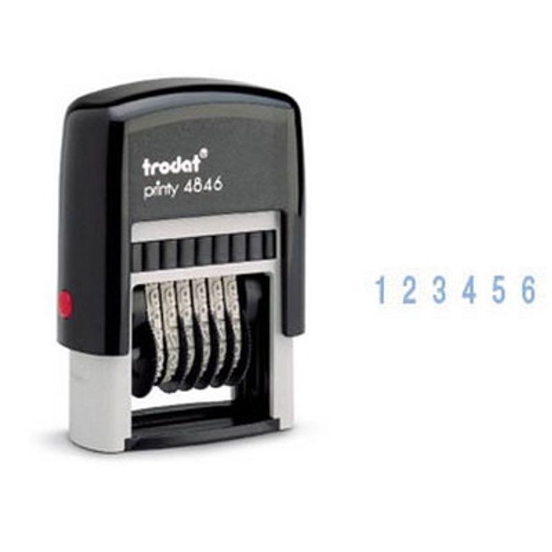 Нумератор 6-ти разрядный 4мм пластмассовый