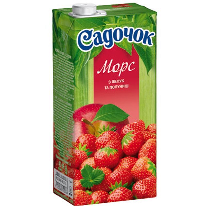 Морс яблочно-клубничный Садочок, 1л