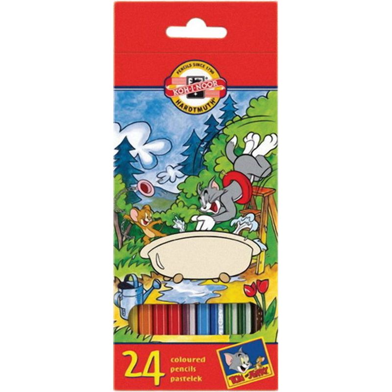 Карандаши цв. наб. 24шт. Tom&Jerry