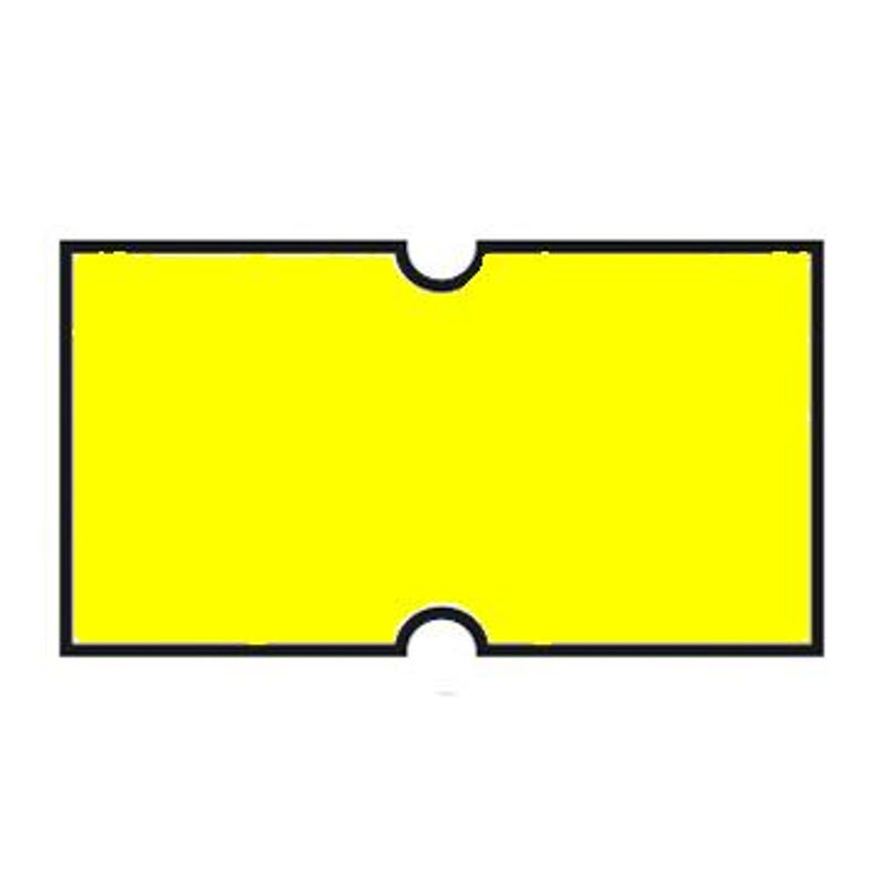 Етикетка 21х12мм кольор. для пістолета/1000, однорядкова, прямокутна