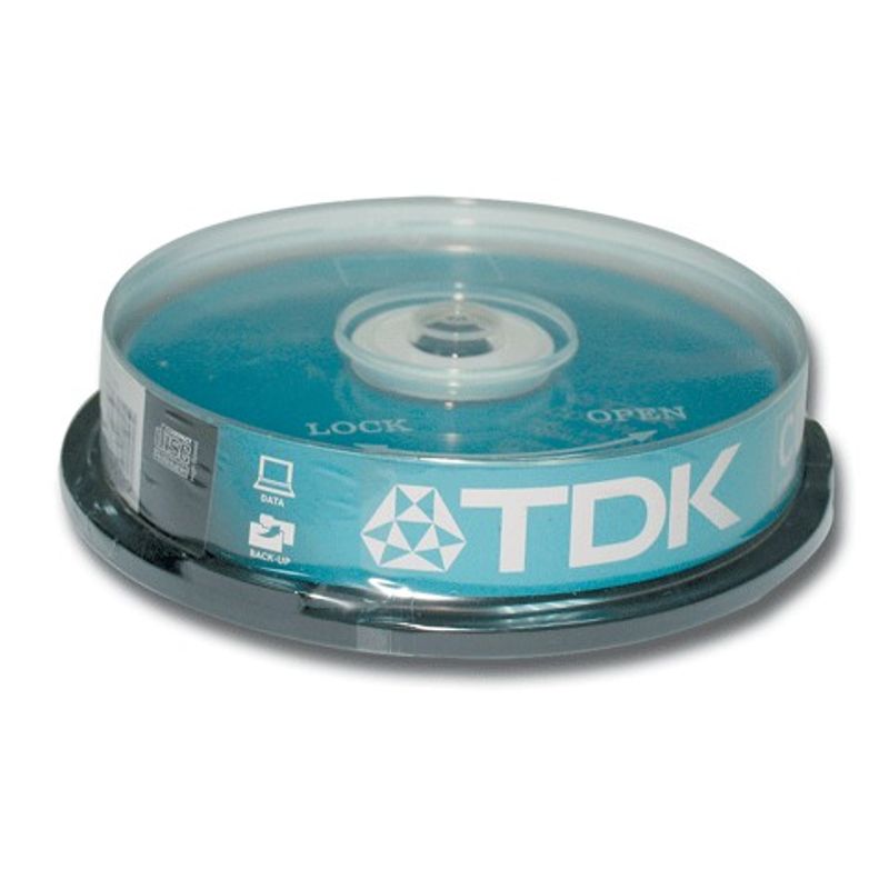 Диск CD-RW (Cake 10) TDK 700MB/80 min 4-12х