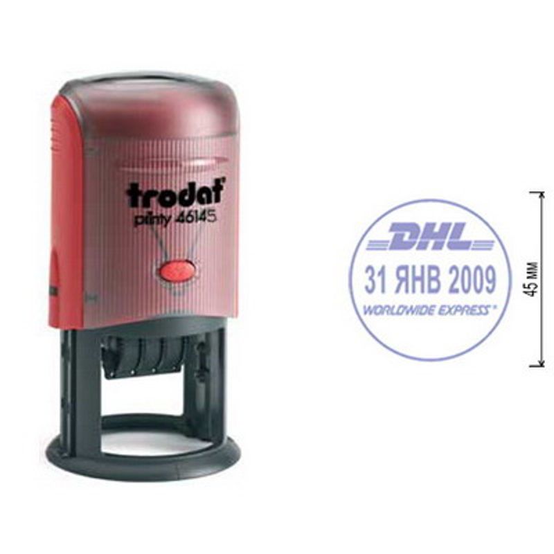 Датер з вільним полем d=45мм пластмасовий