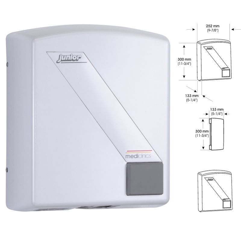 Сушилка для рук JUNIOR 1650 Вт таймер 45 сек. белая