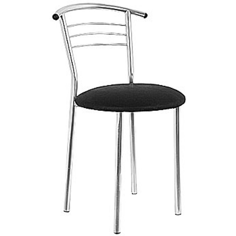 Стілець барний MARKO хром (чорний, V 14)