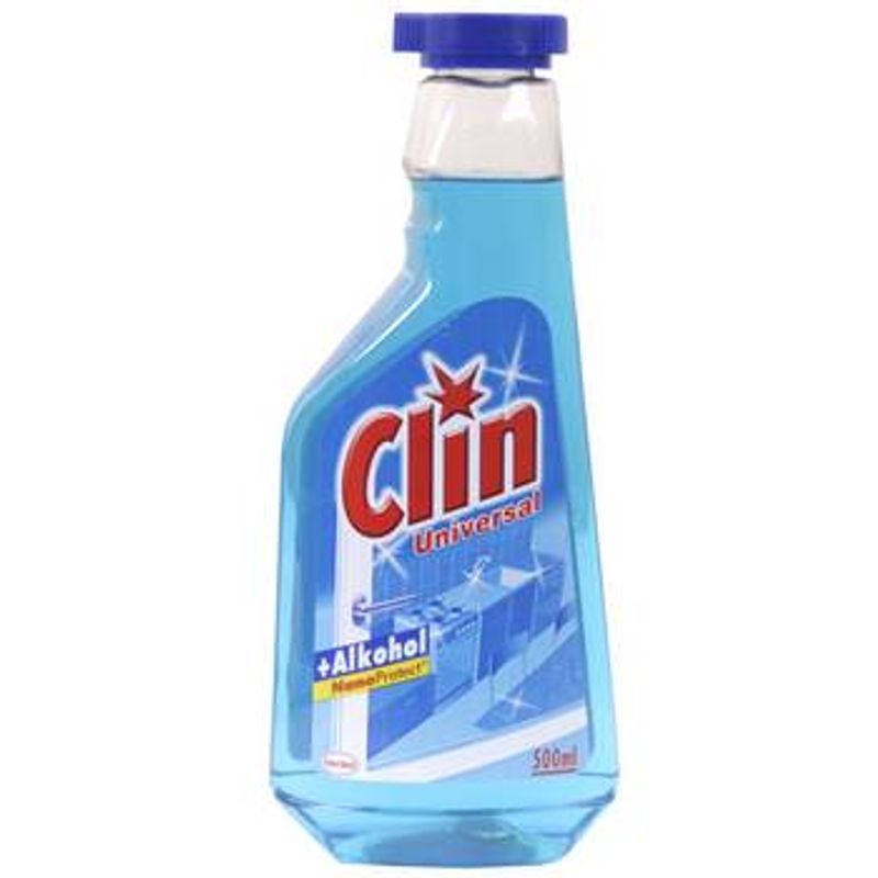 Засіб д/скла CLIN UNIVERSAL спирт 500мл запаска