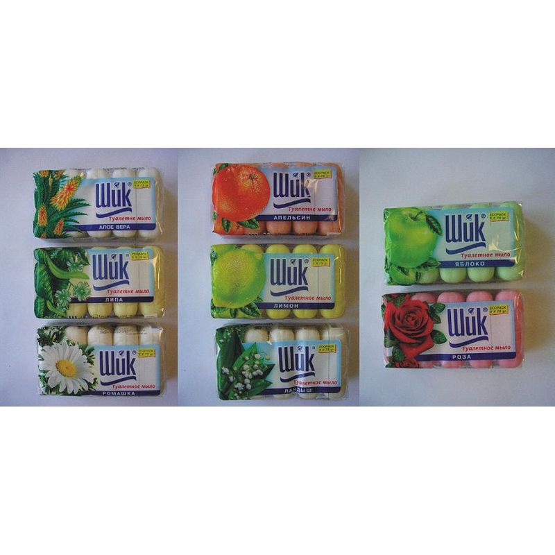 Мило туалетне ШИК Яблоко 70г (уп = 5шт)