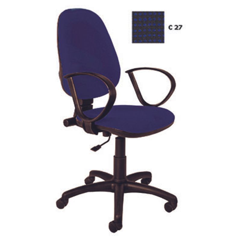 Крісло для персоналу GALANT GTP (чорно синій, C 27)