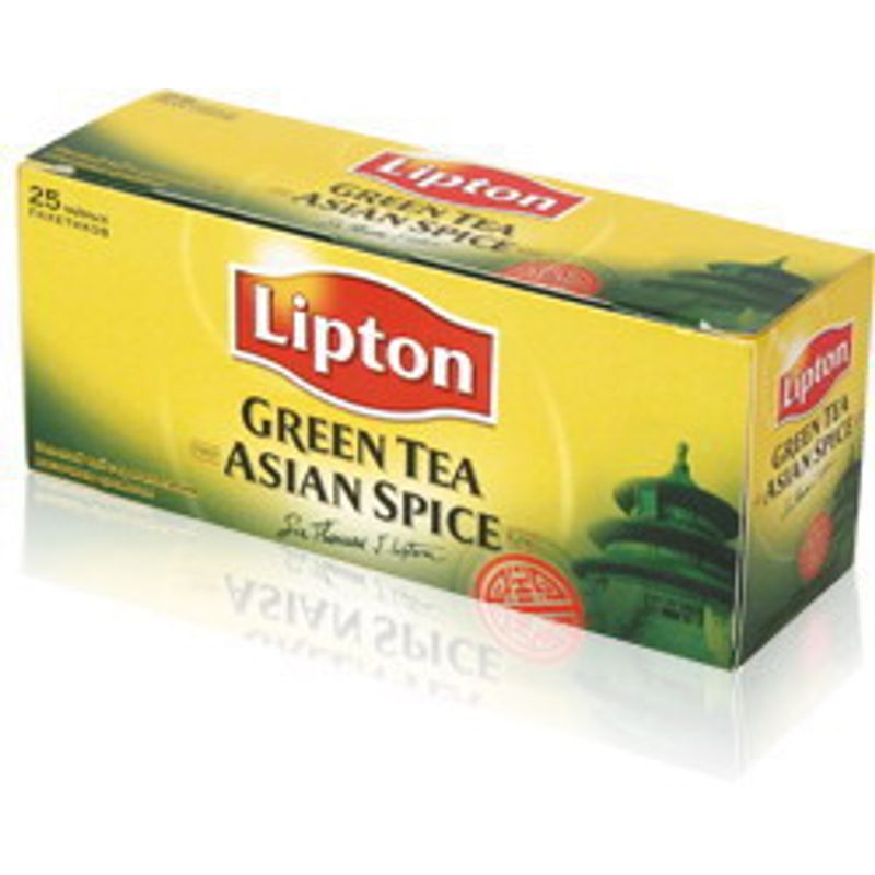 Чай Липтон зеленый Грин Asian, (пакет на нитке) 25*1, 3г