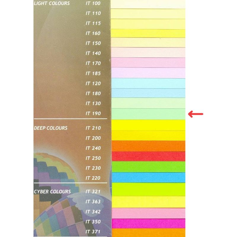 Папір кольоровий A4 зел. пастель (80г/м2)500арк