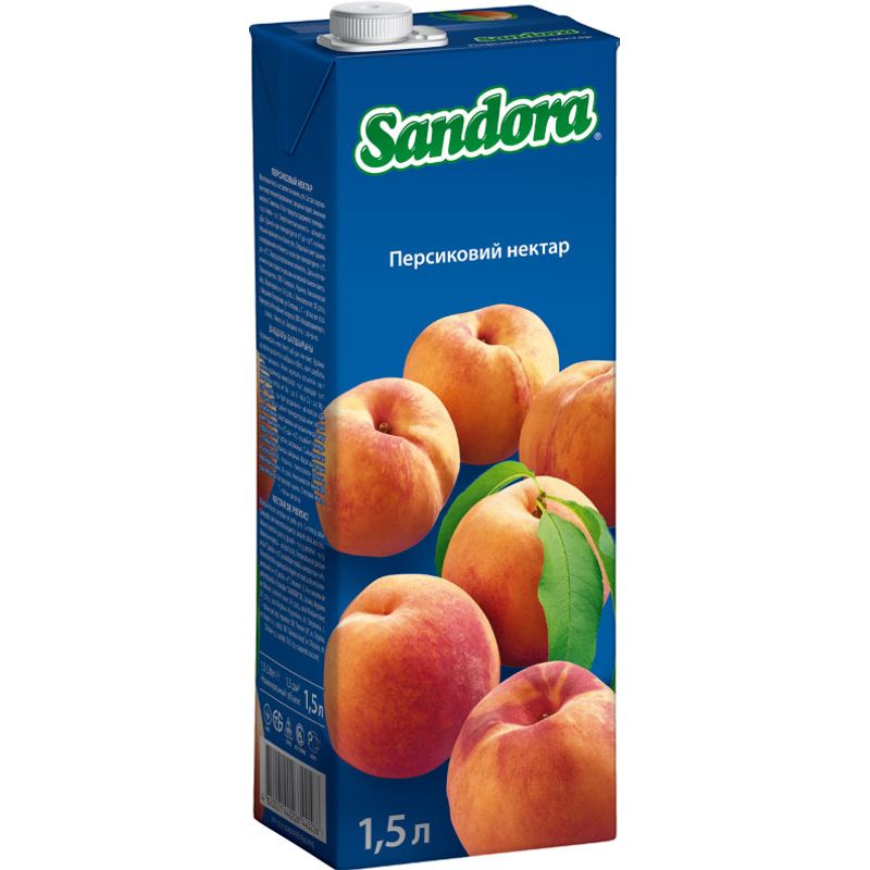 Нектар персиковый Сандора, 1, 5 л