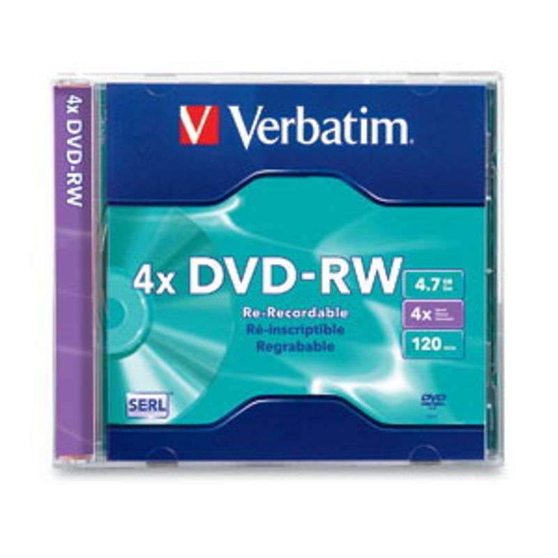 Диск DVD+RW Slim 4. 7 GB Verbatim /120min 4x