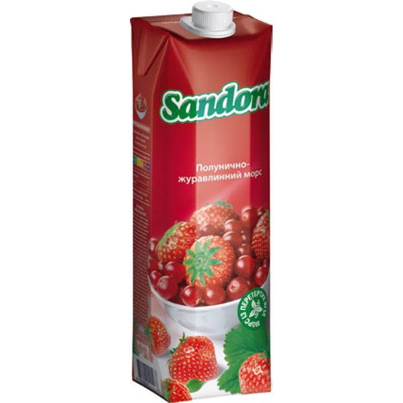 Морс клубнично-клюквенный Сандора, 1л