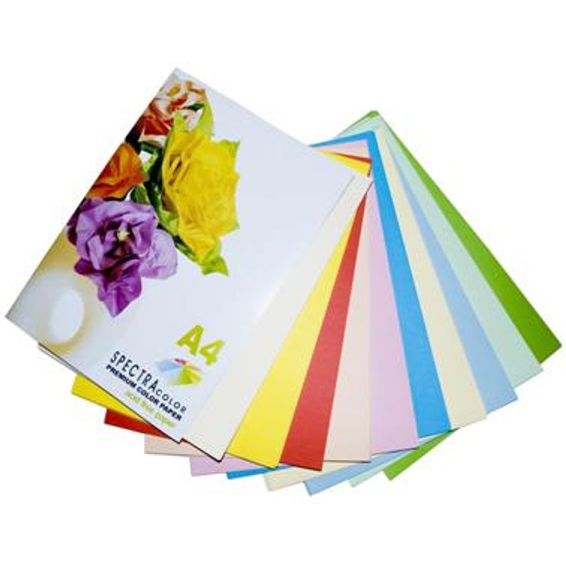 Папір кольоровий A4 aсорті 10кол (80г/м2) 250арк