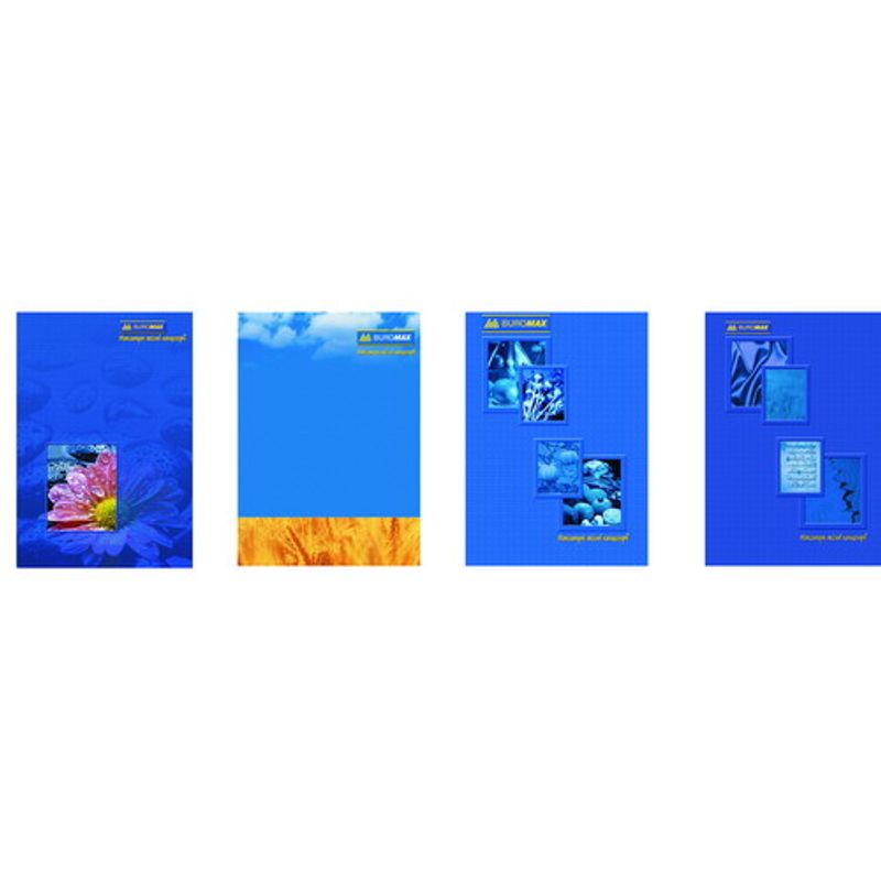 Книга обліку А4 96ар, клітинка, тв. обкладинка, лам