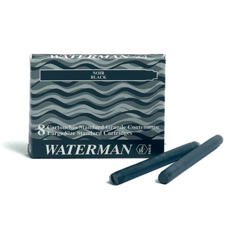 Картридж чернильный черн. Waterman длинный (уп= 8шт. )