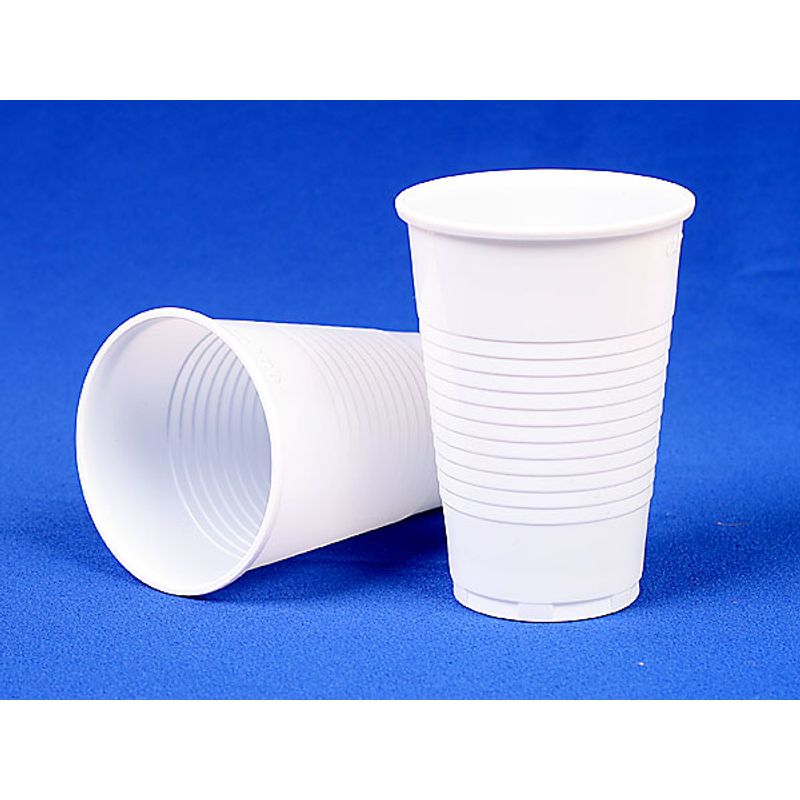 Стакан одноразовый гор. /хол. ПП 100мл белый (100 шт/уп)