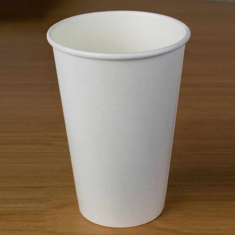 Стакан одноразовый гор. бумажный 1лм, 200мл (50 шт/уп) белый