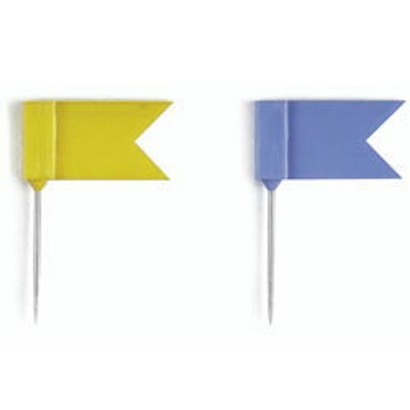 Кнопки-цвяшки (прапорці) (50 шт. в уп. ) ассорти