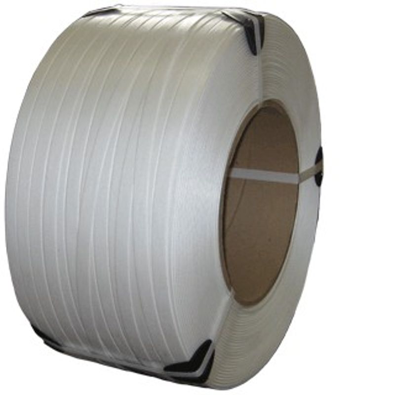 Лента ПП 12 х 0, 6мм (2, 5км бухт) усилие разр. 150кг, бел