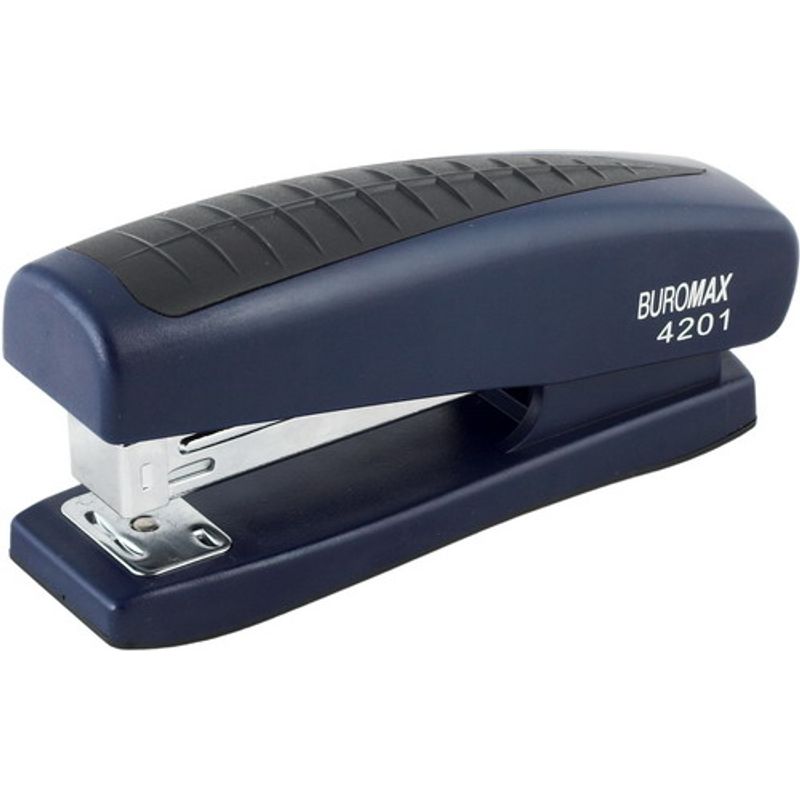 Степлер №24/6 & 26/6, (20 аркушів), пластик, гумове покриття