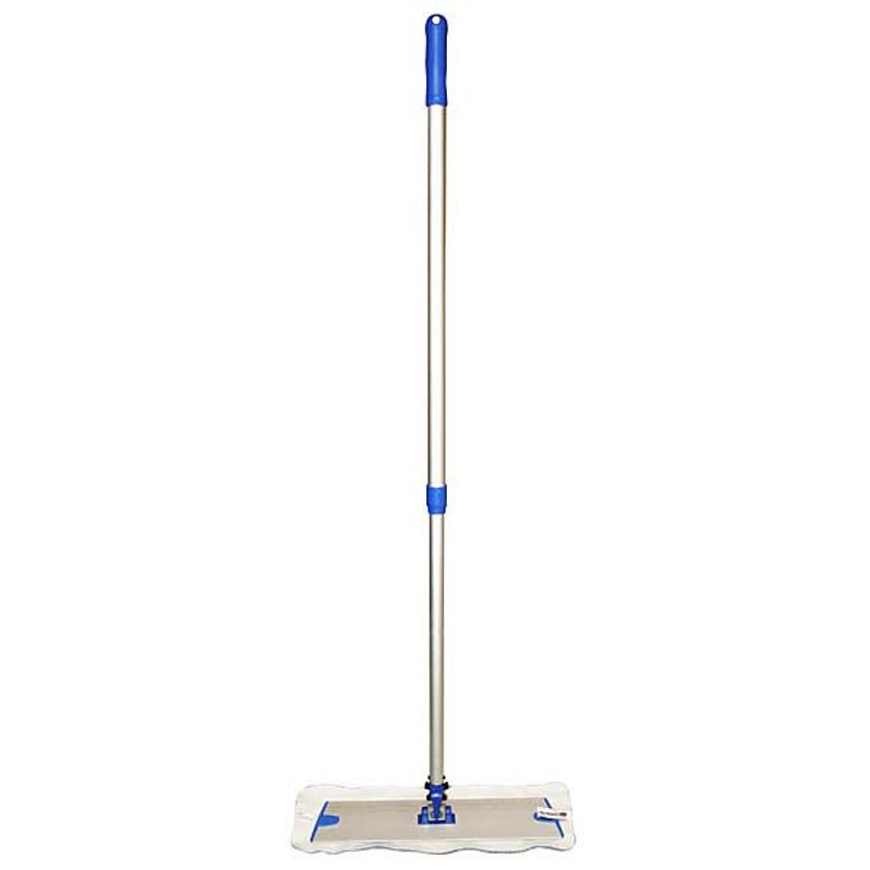 Швабра для пола Евро со сменной насадкой ворсистая 40см на хром. палке