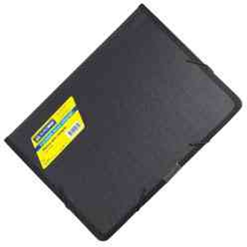 Папка на резинках А4 PVC с тканевой окант. черн