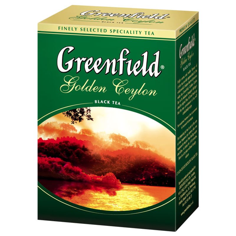 Чай Гринфилд черный Golden Ceylon лист 100г