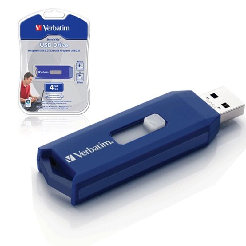 Флеш-пам'ять USB 2. 0 Flash Drive Verbatim 4Gb