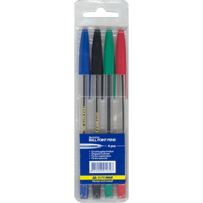 Шариковые ручки наб. 4цв 