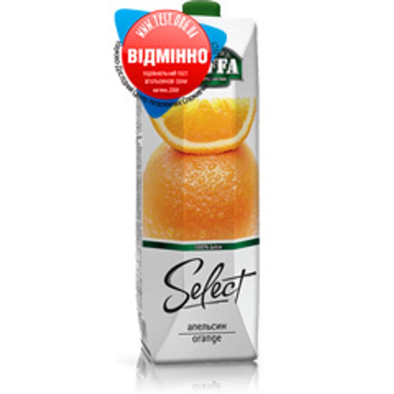 Сок апельсиновый Jaffa Select, 1л