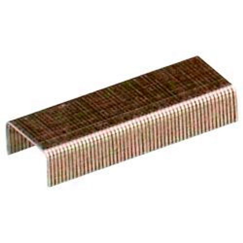 Скоби № 10, до 20 аркушів, мідні, (ширина=8, 4мм, висота ніжки 5мм), (1000 шт. )