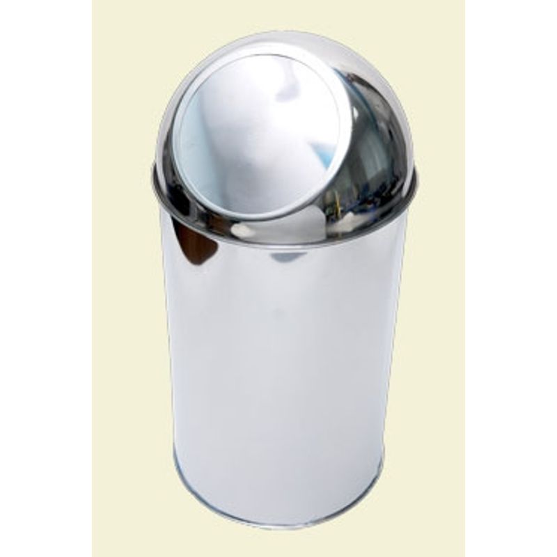 Відро д/сміття з натискною кришкою 30л н/ж глянець