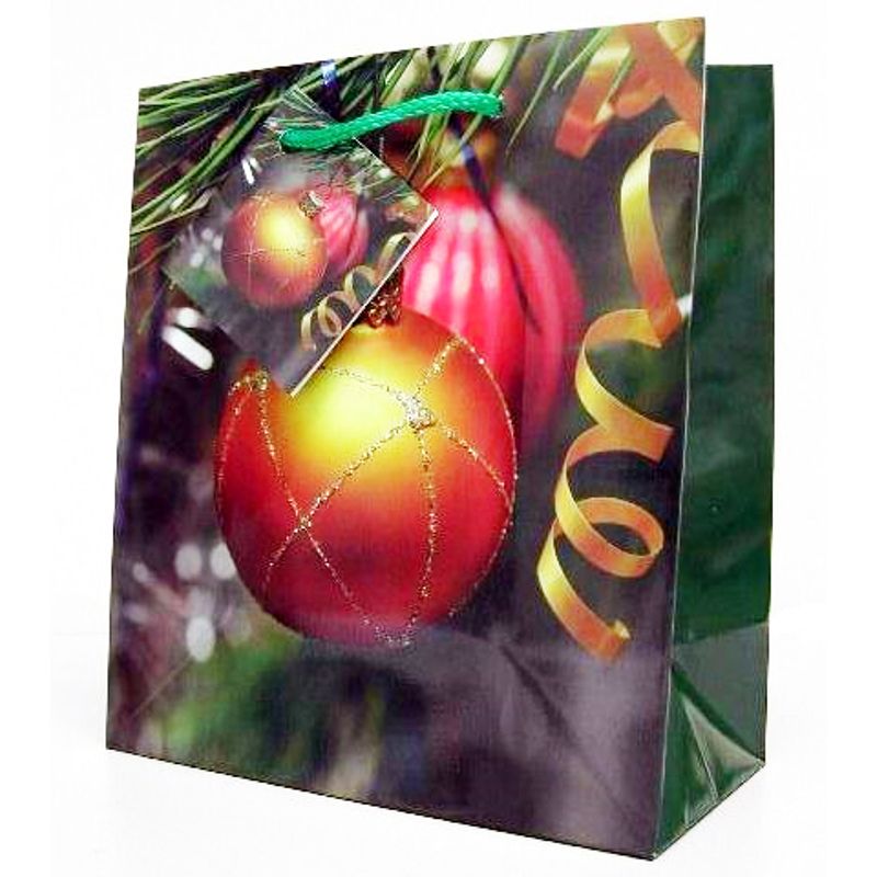 Пакет подарочный бумажный с ручками 20, 5х22х9 ассорти