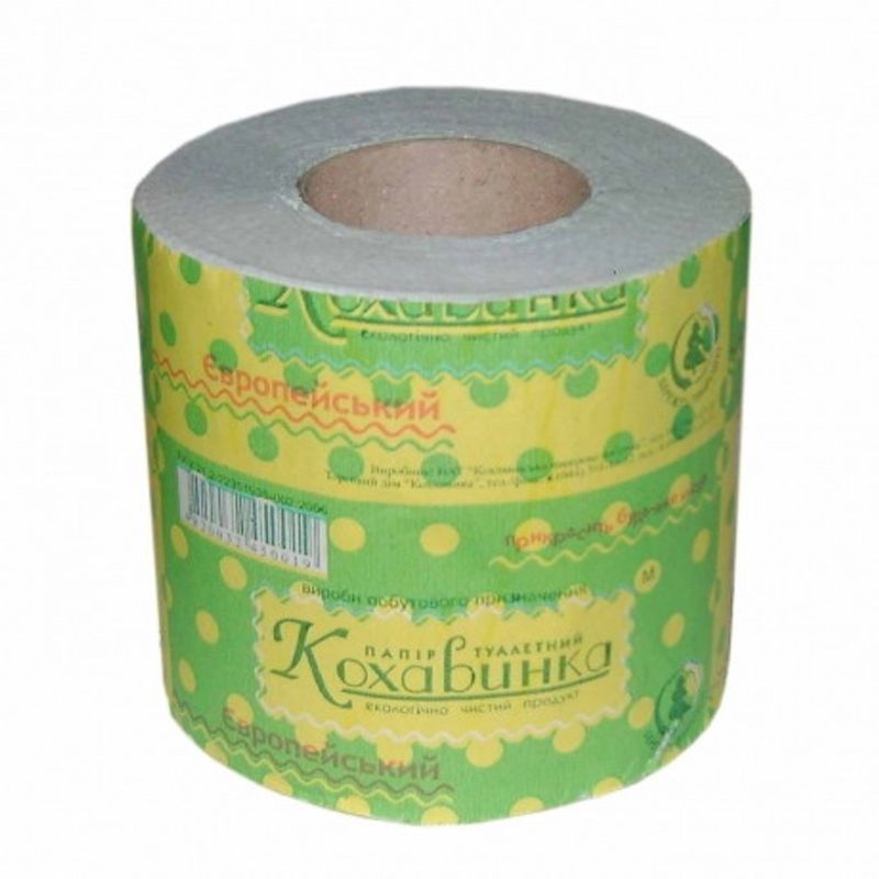 Папір туалетний без гільзи 1-н шар. Кохавинка (1 рул)