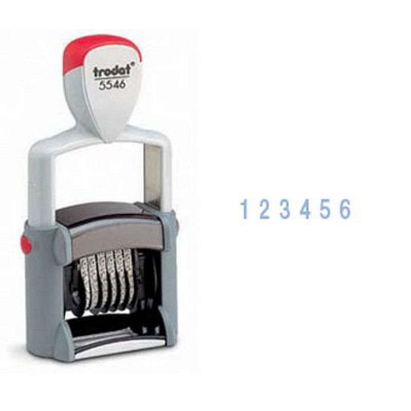 Нумератор 6-ти разрядный 4мм металлический