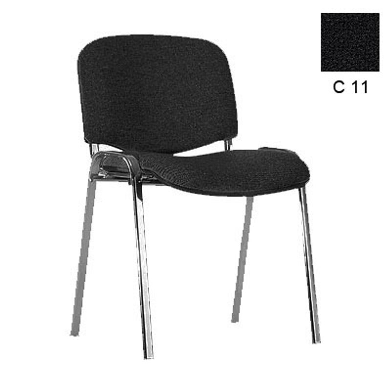 Стілець офісний ISO хром (чорний, C-11)