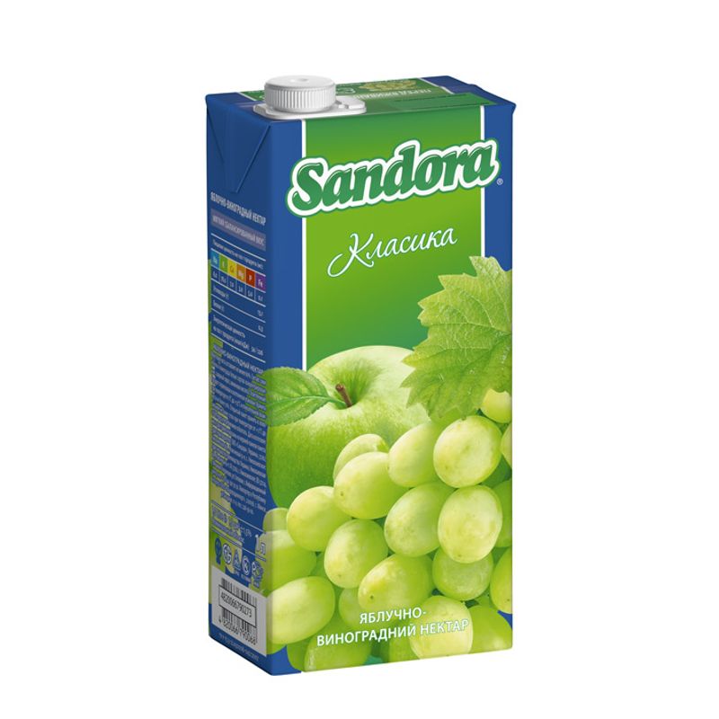 Нектар яблочно-виноградный , 1л
